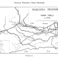 Niagara Peninsula Indian Trails Map c. 1770.