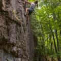 Free climber at Metcalfe Rock. Photo by Mark Zelinski.